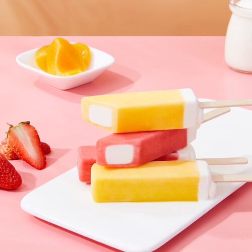meiji 明治 黄桃酸奶味,草莓酸奶味雪糕 49g*10支 彩盒装 冰淇淋多少
