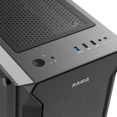 1234567先马(sama)坦克3 电脑主机箱 支持atx主板长显卡背线水冷/台式