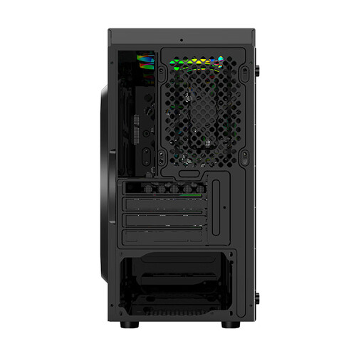 大水牛bubalus飓风全侧透matx家用游戏办公台式主机电脑机箱横风直通