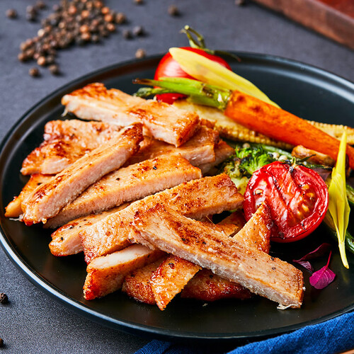 12345678910cp正大食品 黑椒脆皮猪排1kg 黑椒猪扒 汉堡西餐猪扒66.