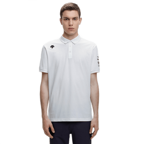 迪桑特descentetrainingtough面料男子短袖polo衫d2291tps92c白色wtxl