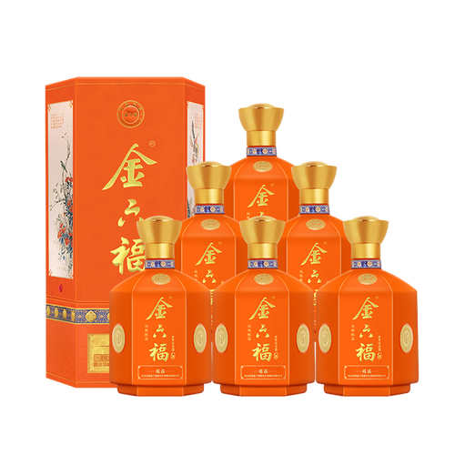 金六福白酒 金六福 中国福酒浓香型白酒 50度铭匠500ml*6瓶多少钱-聚