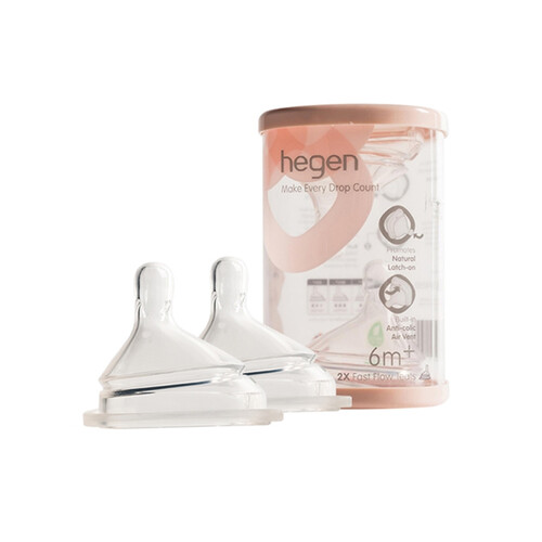 hegen奶瓶奶嘴 hegen 宝宝奶嘴 3段 2支装多少钱-聚超值