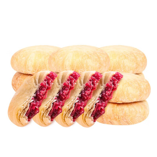 吉庆祥玫瑰鲜花饼散装中华老字号传统糕点零食云南特产休闲食品散装