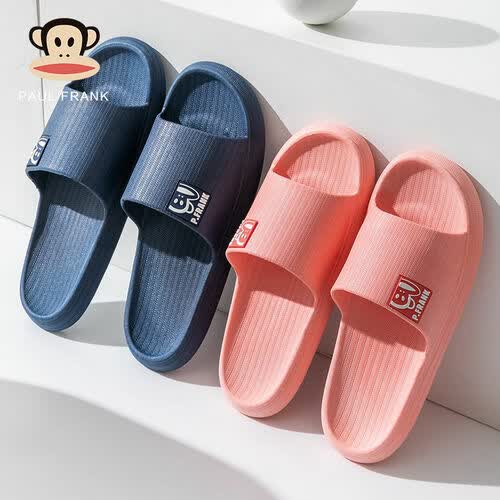 paul frank大嘴猴凉拖鞋夏季男女款浴室防滑居家居情侣室内简约一字