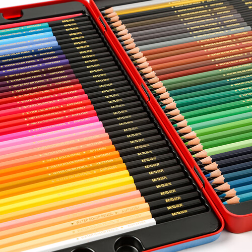 晨光(m&g)画具画材 晨光(m&g)文具72色水溶性彩铅铁盒 初学者学生美术
