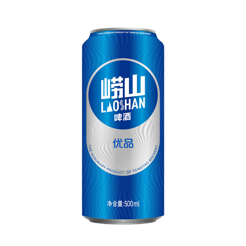 青岛崂山啤酒优品8度普崂500ml18听整箱