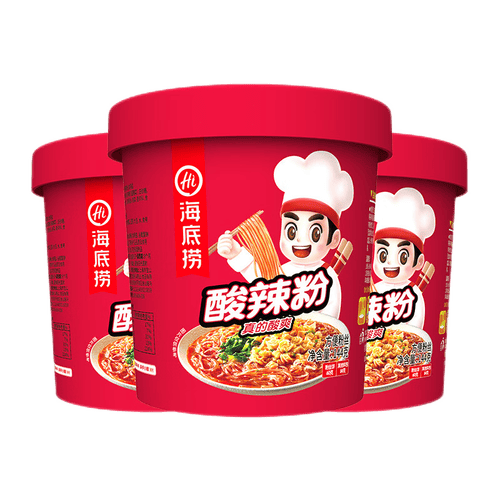 海底捞 方便速食冲泡粉丝懒人食品早餐夜宵红薯粉零食 酸辣粉144g多少