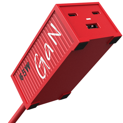 macbookpro联想笔记本苹果1413华为小米手机65w氮化镓充电器经典款红