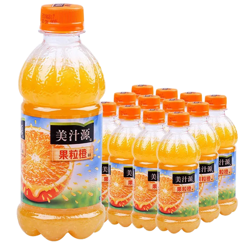可口可乐美汁源果粒橙300ml*6瓶 12.8元-聚超值