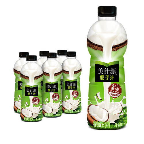 可口可乐(coca-cola)美汁源 minute maid 生榨椰子汁 植物蛋白饮料 1l