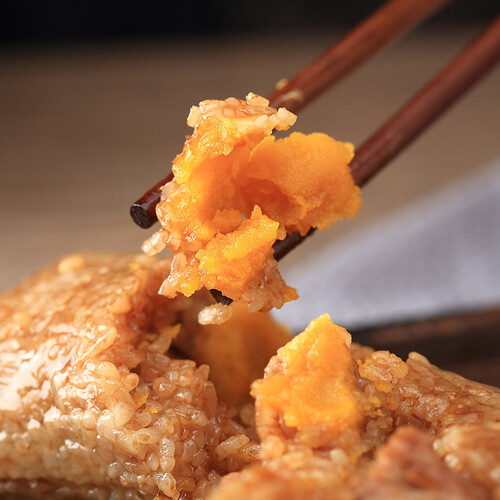 诸老大状元粽 双蛋黄黑猪肉速冻粽子 200g*6只 中华老字号 肉粽子