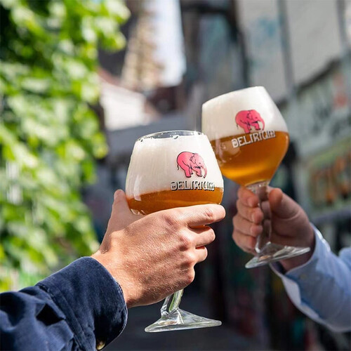 粉象delirium浅粉象啤酒精酿啤酒330ml6瓶整箱装比利时进口