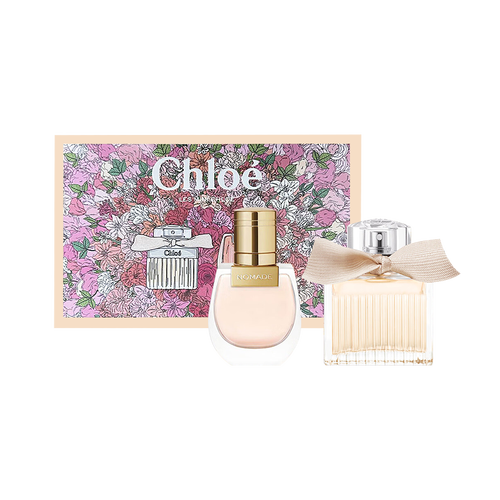 蔻依(chloe)小小游乐园肉丝带香水套盒 花园微醺芙蓉香水50ml 生日