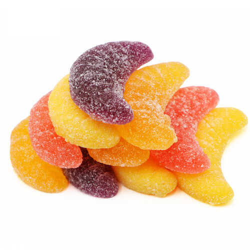 汇福园橘子瓣软糖橡皮糖水果味糖年货节儿童休闲零食四种口味500g