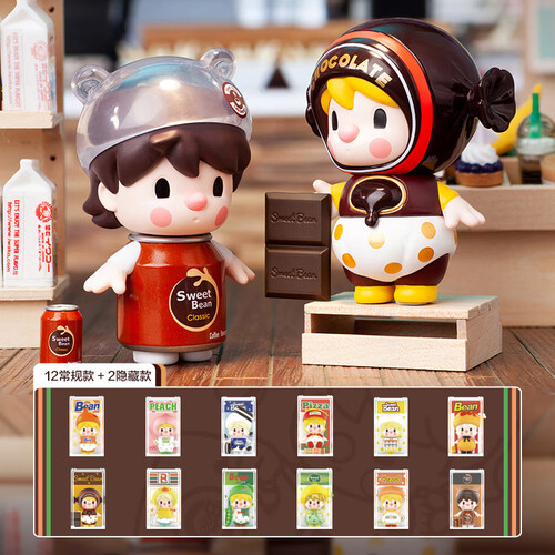 pop mart泡泡玛特 小甜豆超市2代系列盲盒手办潮玩玩具生日礼物 整盒