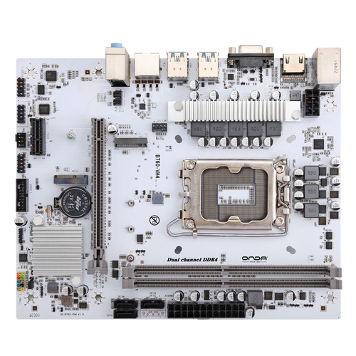 昂达 b760-vh4-w支持ddr4 intel 13100/13400 游戏办公娱乐优选 主板