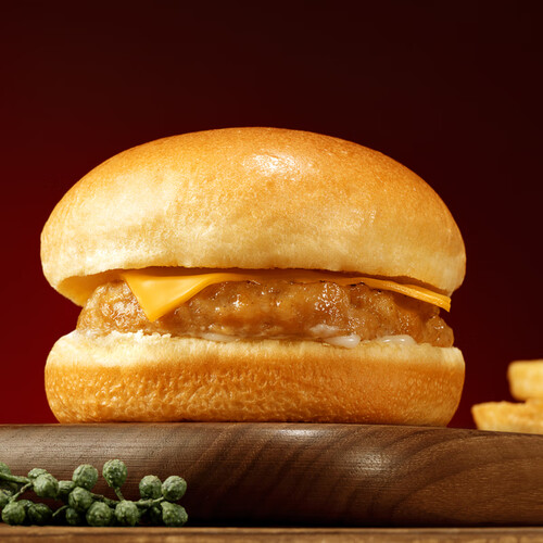 古船藤椒风味鸡肉芝士汉堡700g4个装diy快餐汉堡包烘焙材料京粮