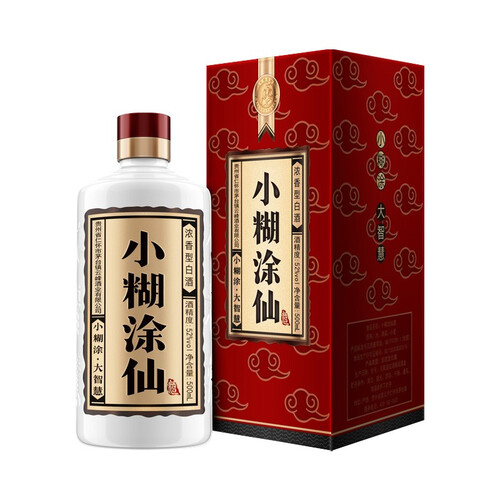 小糊涂仙普仙浓香型白酒52度粮食酒新老包装随机发货500ml6瓶整箱装