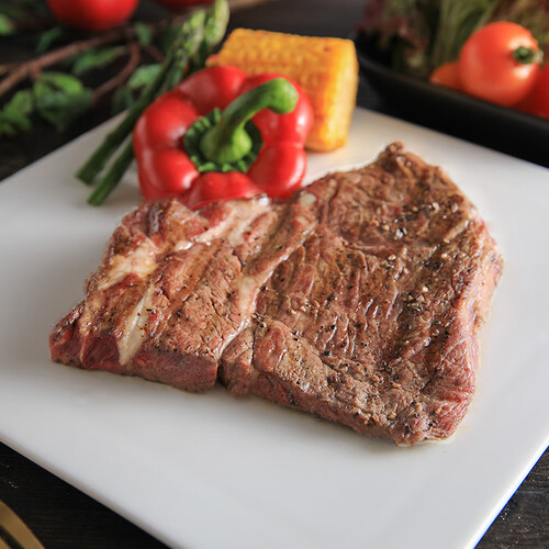 thomasfarms澳洲谷饲原切安格斯上脑牛排200g袋冷冻生鲜牛肉烧烤烤肉