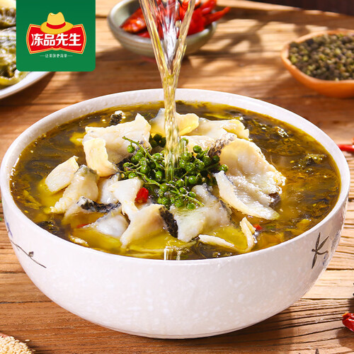 冻品先生海鲜菜肴 冻品先生 安井酸菜鱼 419g*4袋多少钱-聚超值