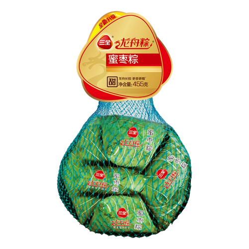 三全低温粽子 三全 龙舟粽 蜜枣粽 455g多少钱-聚超值