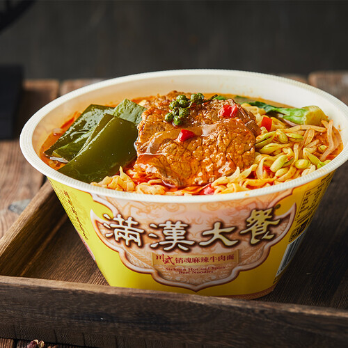 统一 满汉大餐 川式销魂麻辣牛肉面 190克 单碗装 19.