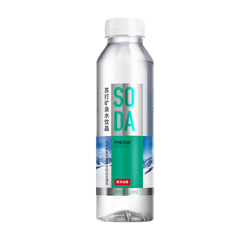 农夫山泉苏打水果味白桃风味柠檬风味饮用水柠檬风味410ml15瓶