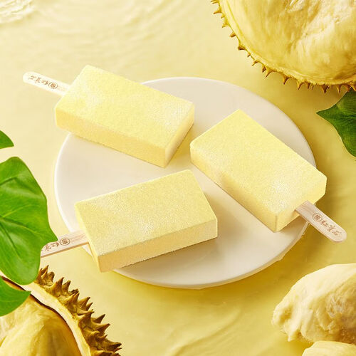 东北大板老树榴莲口味雪糕72g4支量贩装冰激凌冰淇淋冰棍冰糕