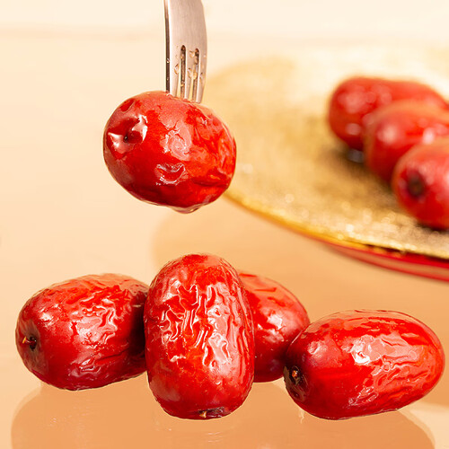 好想你28一级锁鲜枣500g7袋蜜饯果干红枣新疆免洗可夹核桃