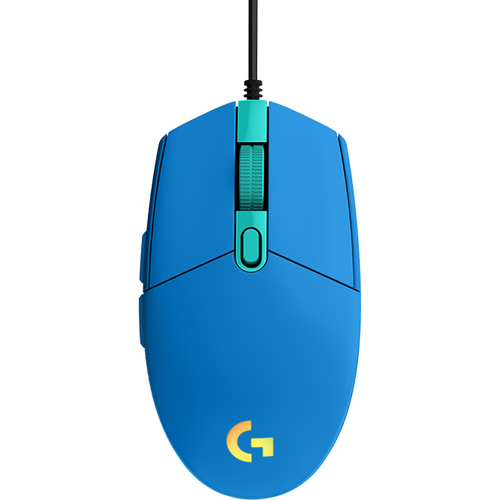 罗技(g)鼠标 logitech 罗技 g102 二代 有线鼠标 8000dpi rgb 蓝色