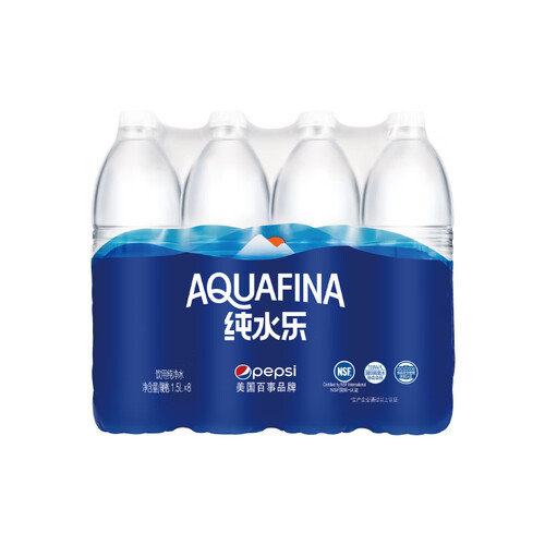 百事可乐饮用水 pepsi 百事 饮用纯净水 1.5l*8瓶多少钱-聚超值