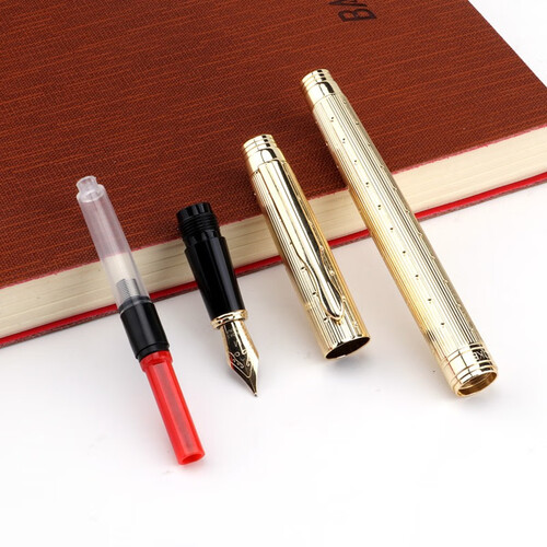 宝克(baoke) 钢笔 金属笔杆商务办公签字墨水笔 硬笔书法学生练字笔