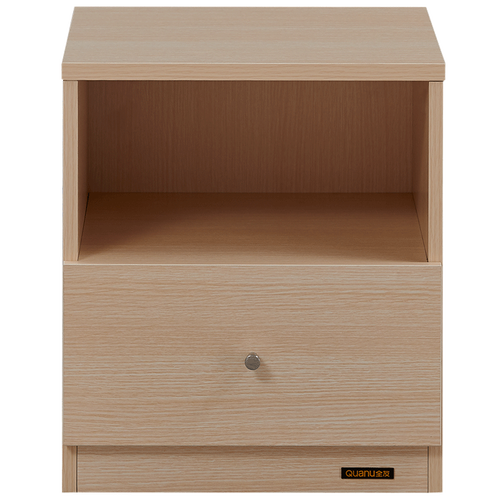 全友家居床头柜现代简约柜子经典木纹原木风卧室抗菌储物柜 106302xj