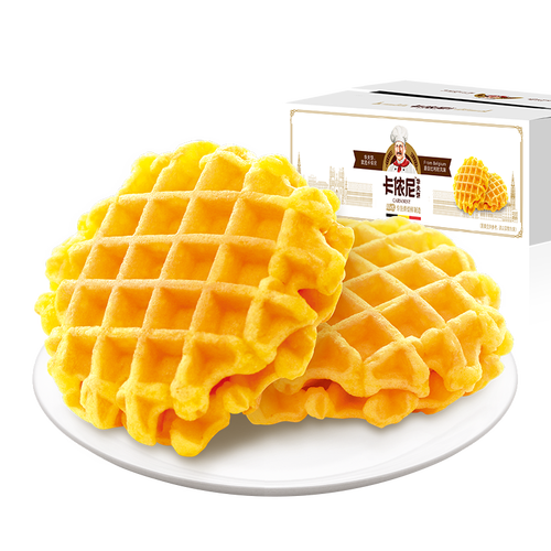 回头客卡侬尼华夫饼500g蛋糕点心好吃营养早餐休闲小吃面包干零食大