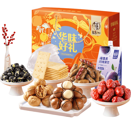 华味亨坚果炒货 华味亨 华味好礼 零食大礼包 1502g多少钱-聚超值