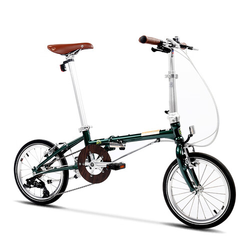 大行(dahon)折叠车 dahon 大行 d5 折叠自行车 hac653 邮政绿 16英寸