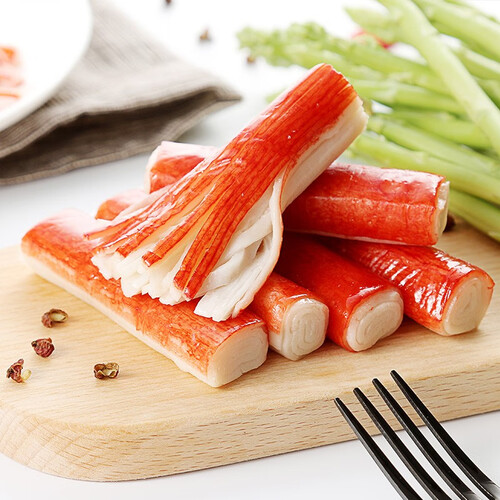 海霸王 蟹味棒 500g/包 蟹味蟹柳 火锅丸子 火锅食材 烧烤食材 关东煮
