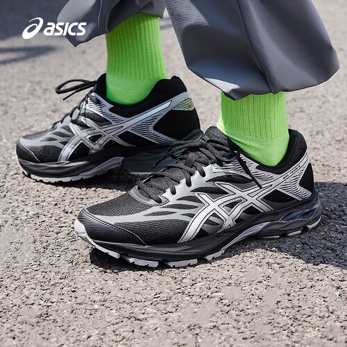 亚瑟士asics跑步鞋男鞋网面缓震运动鞋舒适回弹舒适跑鞋 gel-flux 4
