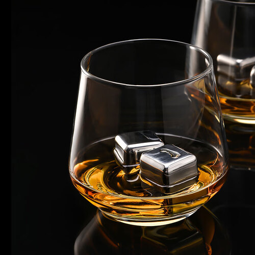 cliton 水晶玻璃威士忌酒杯 烈酒杯洋酒杯家用水杯玻璃杯套装 2只装cl