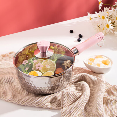 神田日本雪平锅汤锅小奶锅热奶锅不锈钢小锅泡面锅儿童婴儿宝宝辅食锅