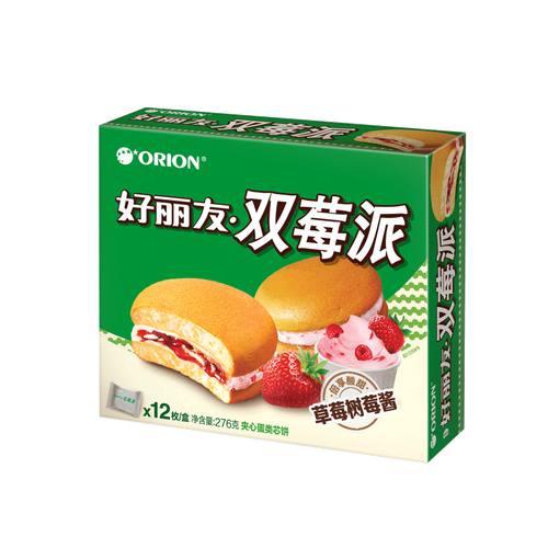 好丽友(orion)糕点/点心 orion 好丽友 双莓派 莓果风味 12枚多少钱