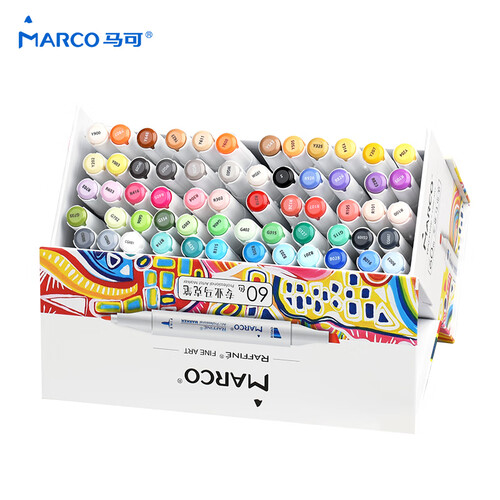 马可(marco)画具画材 marco 马可 raffine系列 780018az 双头油性马克