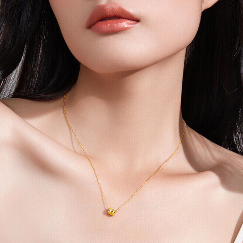 周大福(chow tai fook)黄金素链 chow tai fook 周大福 eof90 小蛮腰