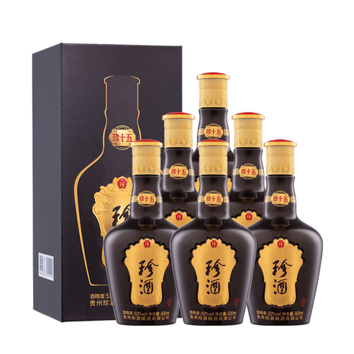 珍酒(zhenjiu)白酒 kweichow zhenjiu 珍酒 珍十五 酱香型白酒 53度