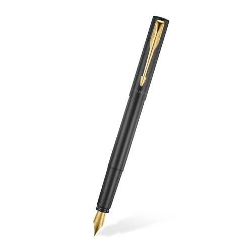派克(parker)笔类 parker 派克 钢笔 威雅xl系列 经典黑金夹 f尖 单支