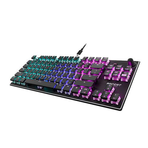 冰豹键盘 roccat 冰豹 vulcan-tkl 84键 有线机械键盘 黑色 冰豹泰坦