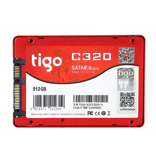 金泰克tigo512gbssd固态硬盘sata30接口c320系列长江存储颗粒国产颗粒