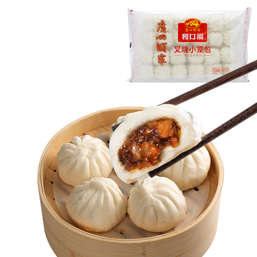 广州酒家利口福 叉烧小笼包600g 24个 儿童早餐 早茶点心 方便菜家庭