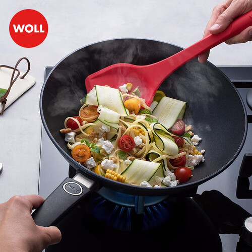 woll德国制造不粘炒锅钻石系列30cm中式炒锅少油烟家用炒菜锅进口锅具